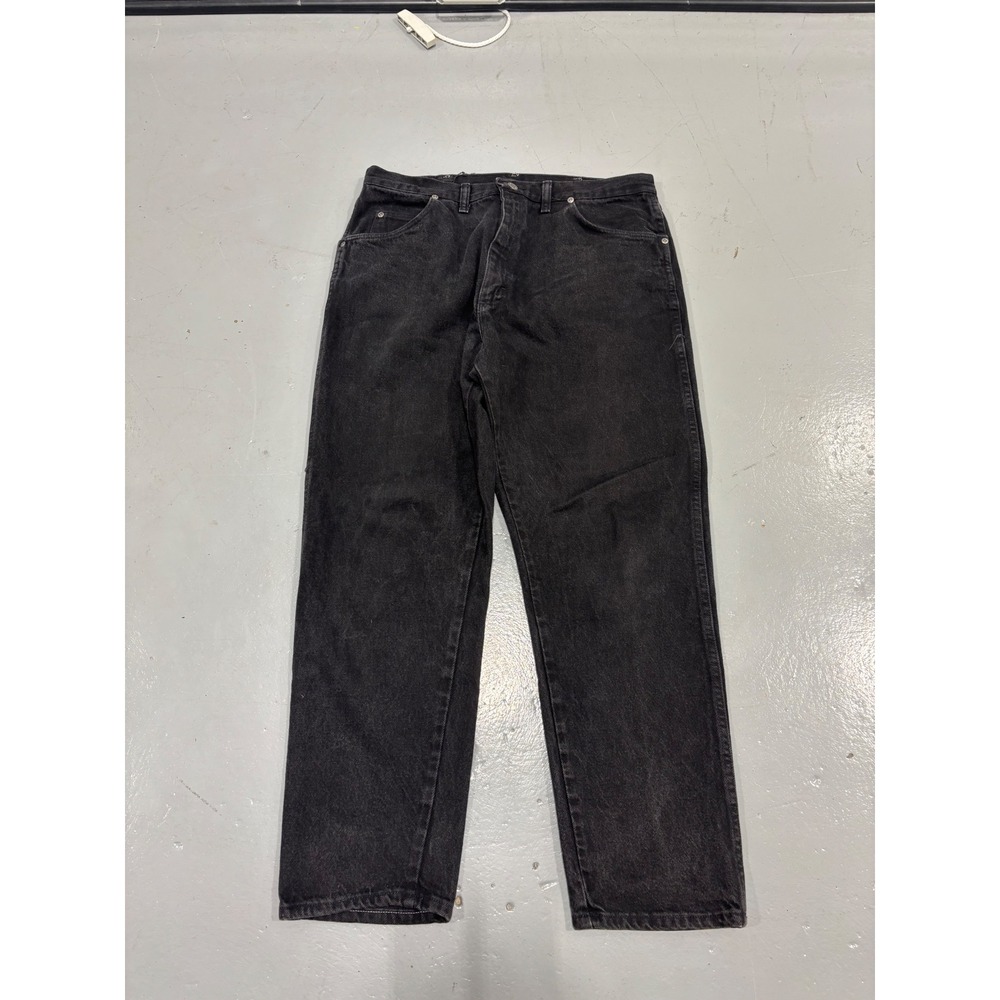 Wrangler Rugged Wear Mens Black Straight Leg Jeans 38x30 A658-009A Made in USA